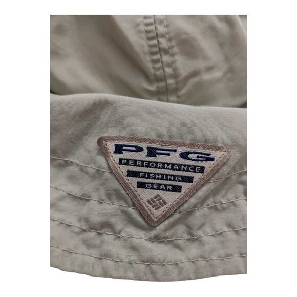 Vintage Columbia PFG Hat Neck Cover Ear Flap Green Adult XL Made In USA - Picture 3 of 6